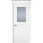 Дверь Смальта 01 Белый ral 9003 со стеклом