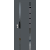 Дверь P-9 Графит со стеклом